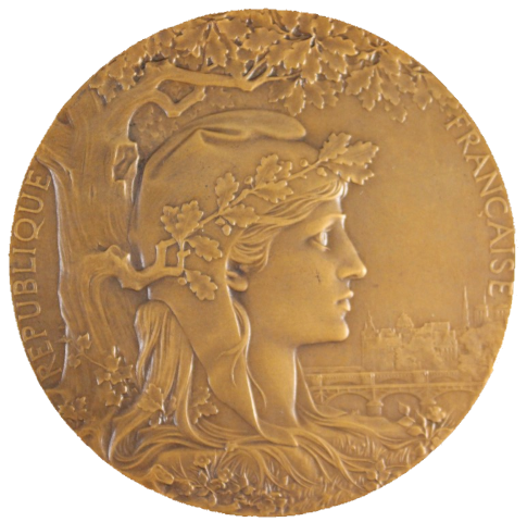 Bronze Medaille aus Frankreich Bronze Medaille